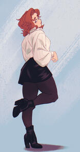 FULL BODY SKETCH + simple shading