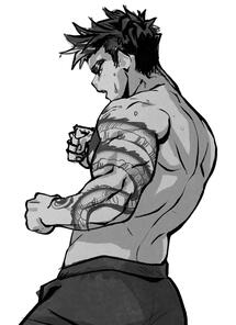 HALF BODY SKETCH + simple shading