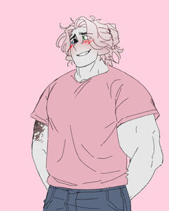 HALF BODY SKETCH + flat color